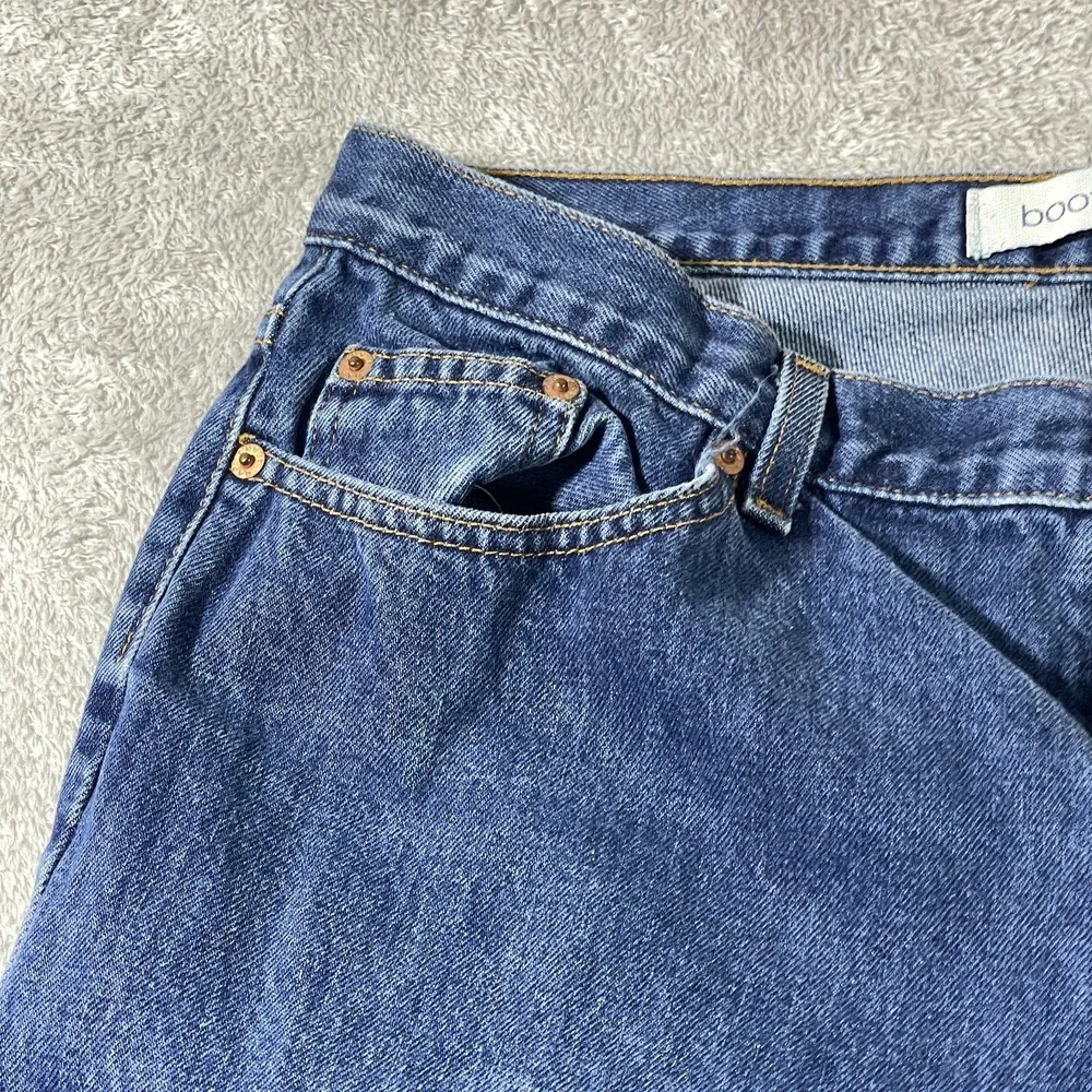 GAP Jeans Ankle Boot Cut‎ Blue Denim Stretch Straight 14 Outdoorsy Preppy Casual